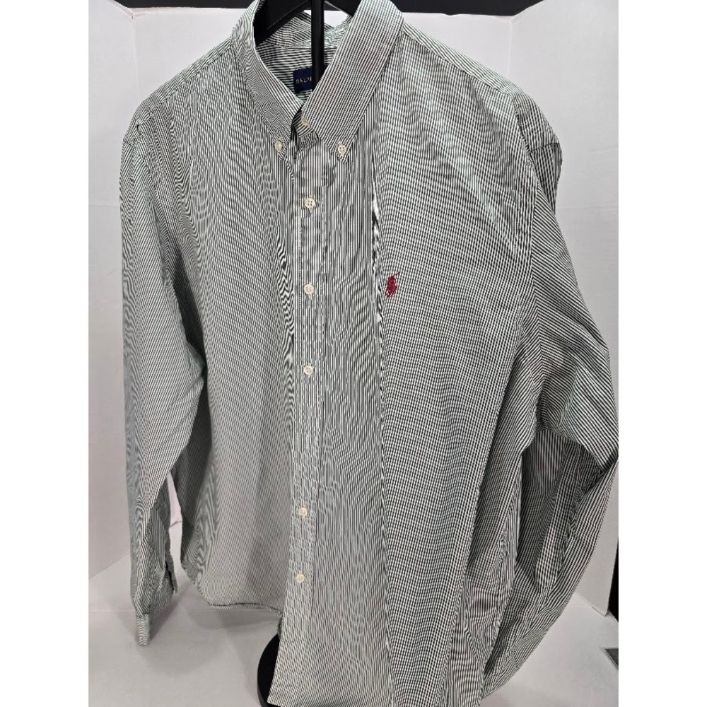 Ralph Lauren Striped Long Sleeve Button Down Shirt Mens 2X-READ‎